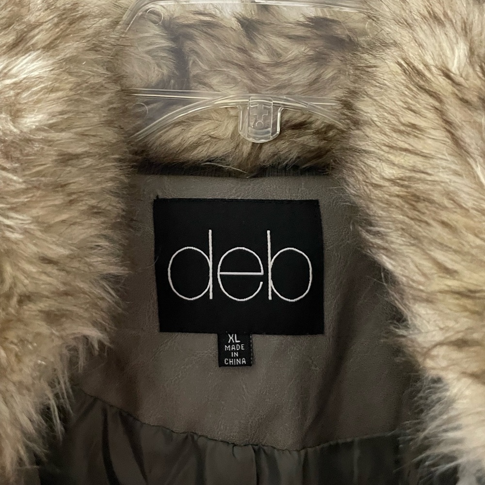 Deb Bomber Jacket with Faux Fur Collar - Picture 7 of 9
